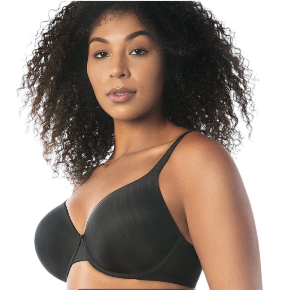 Parfait Aline Full Coverage T-Shirt Bra black subtle stripe size 36DD